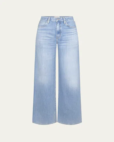 Frame The Off Duty Straight Jeans In Blue