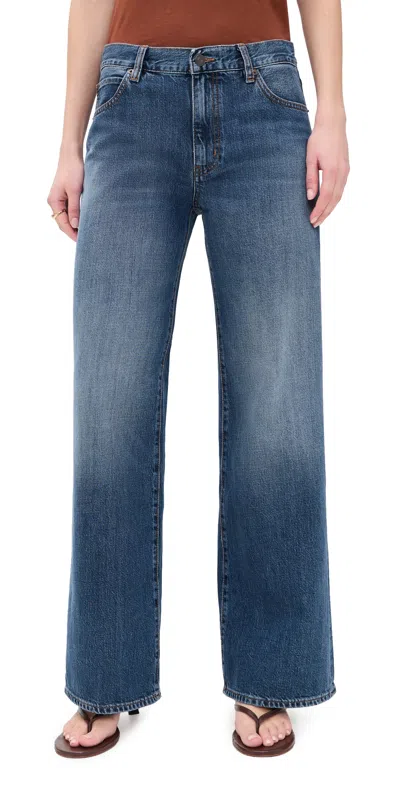 Frame Denim Collegiate Jeans Belt Loops Edition In Blue