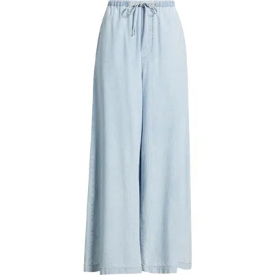 Frame The Offshore Wide Leg Drawstring Pants In Green