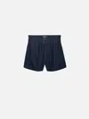 Frame The Paper Bag Shorts In Blue