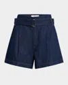 Frame The Paperbag Shorts In Rinse