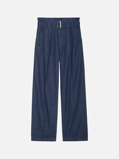 Frame The Paper Bag Trouser Pants In Blue