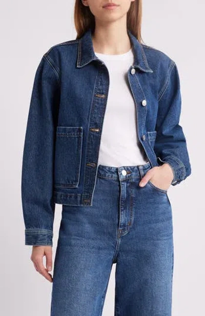 FRAME FRAME THE PATCH POCKET DENIM JACKET