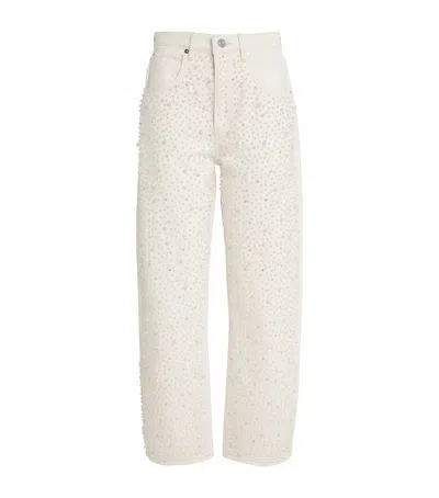 Frame The Pearl Barrel Wide-leg Jeans In Woman