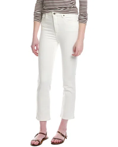 Frame The Pencil Au Natural Clean Crop Jean In White