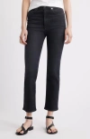 Frame The Pencil Crop High Waist Ankle Slim Straight Leg Jeans