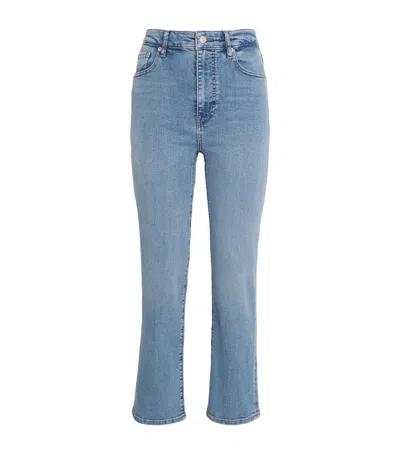 Frame The Pencil Crop Jeans In Blue