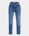 Frame The Pencil Crop Jeans In Blue