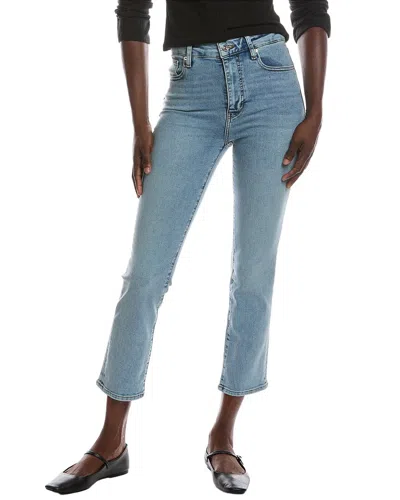Frame Denim Le Cropped Mini Boot Kinley Jean In Blue
