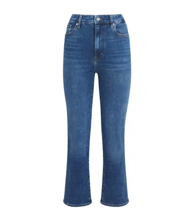 Frame The Pencil Crop Slim Jeans In Blue