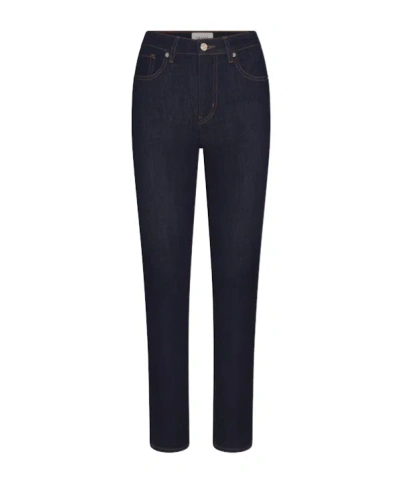 Frame Belt Loop Denim Trousers In Black