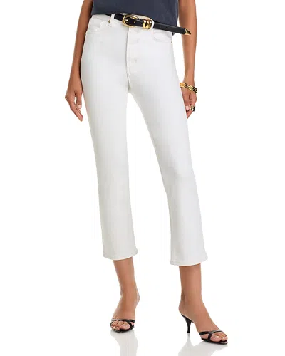 Frame The Pencil High Rise Ankle Slim Jeans In Au Natural Clean In White
