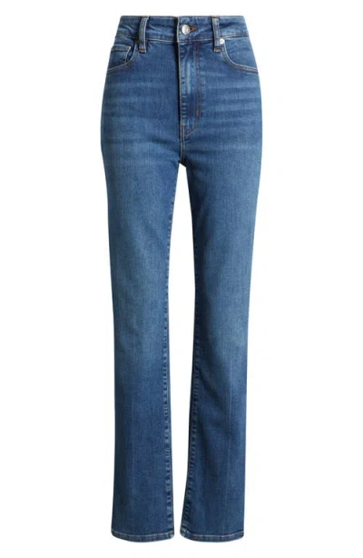 Frame The Pencil High Waist Slim Straight Leg Jeans In Blue