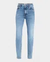 Frame The Pencil High Waist Slim Straight Leg Jeans In Crave