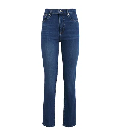 Frame The Pencil Slim Jeans In Blue