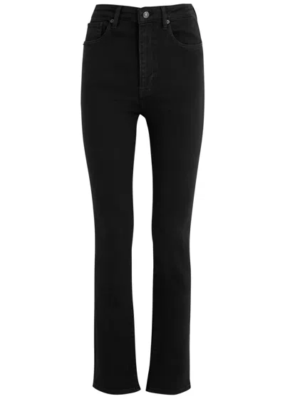 Frame The Pencil Slim-leg Jeans In Black