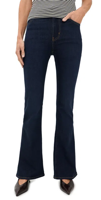 Frame The Petite Pixie Flare Jeans Fairway In Blue