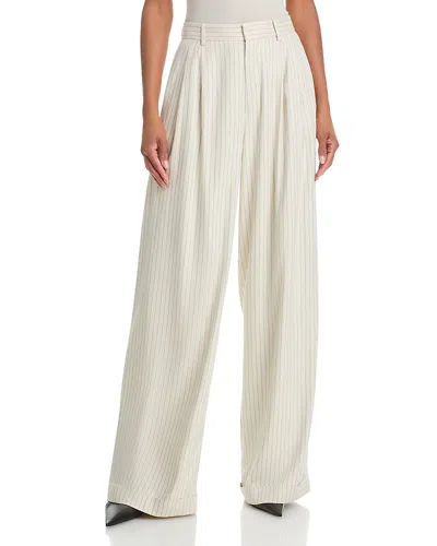 Frame The Pinstripe Avenue Pants In White