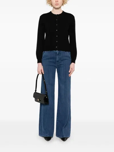 Frame The Pintuck Trouser Jeans In Highway In Blue