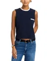 Frame The Pique Pocket Tank In Blue