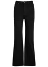 Frame Denim Le Crop Mini Claudius Bootcut Jean In Black
