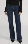 Frame The Pixie Arrow High Waist Bootcut Jeans In Blue