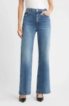 Frame The Pixie Arrow High Waist Bootcut Jeans In Blue