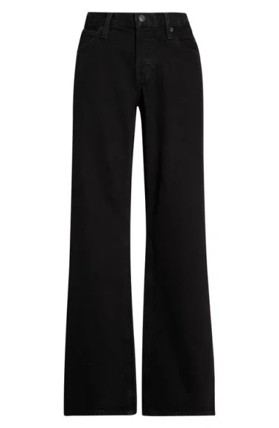 Frame The Pixie High Waist Bootcut Jeans In Black