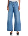 Frame The Pixie Loose High Rise Wide Leg Jeans In Rundown In Blue