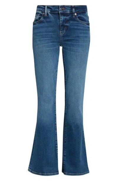 Frame The Pixie Low Rise Bootcut Jeans In Blue