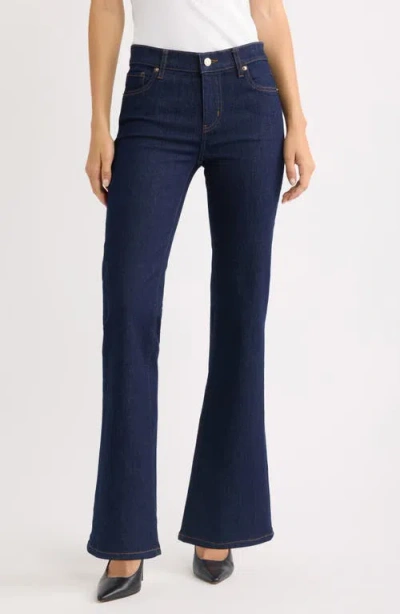 Frame The Pixie Low Rise Bootcut Jeans In Rinse