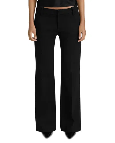 Frame The Pixie Low Rise Pants In Black