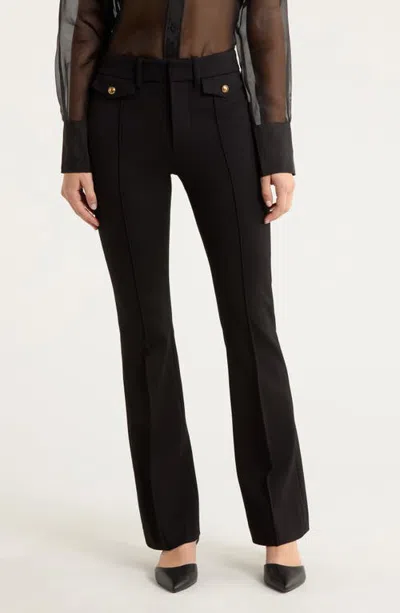 Frame The Pixie Reboot High Waist Bootcut Pants In Black