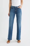 Frame The Rodeo Mid Rise Jeans In Nebula In Blue