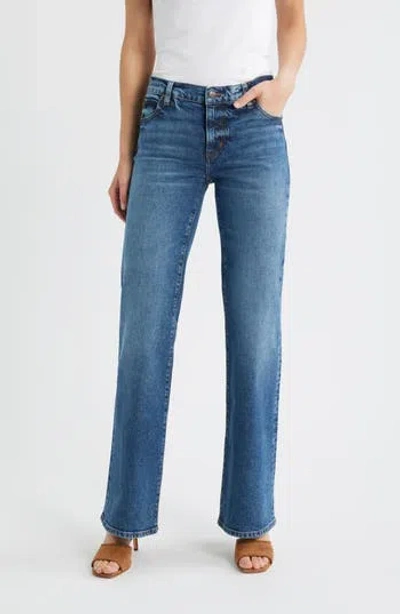 Frame The Pixie Rodeo Flare Leg Jeans In Nebula