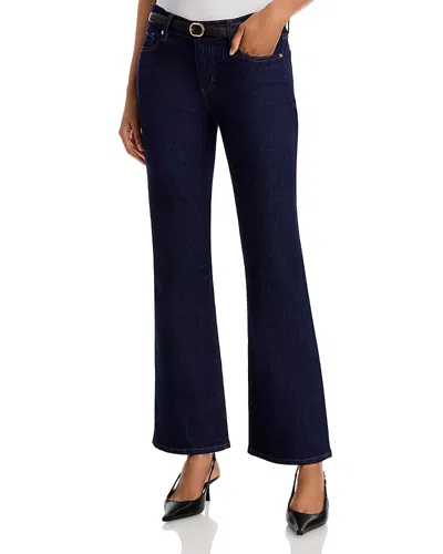 Frame The Pixie Rodeo Mid Rise Jeans In Rinse In Blue