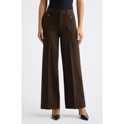 Frame The Pixie Slim Fit Palazzo Pants In Brown