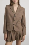 Frame The Plaid Smart Blazer In Multi