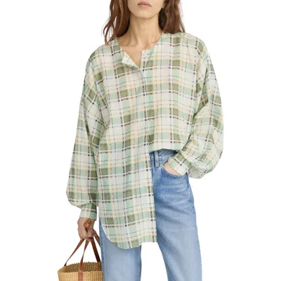 Frame The Plaid Utility Button-up Shirt In Green