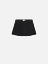 Frame The Pleated Skirt In Black