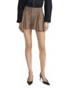 Frame The Refract Mini Shorts In Brown