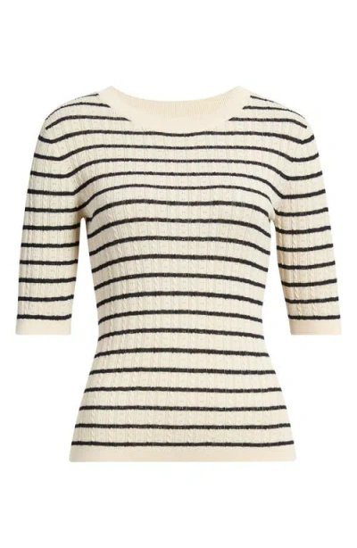 Frame The Pointelle Crewneck Top In White