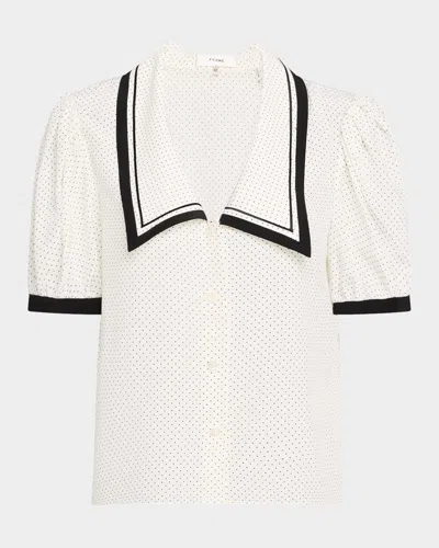 FRAME ​THE POLKA DOT SAILOR BLOUSE