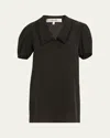 Frame The Polka Dot Sailor Dress In Black Multi
