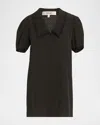 Frame The Polka Dot Sailor Dress In Black Multi