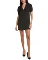 Frame The Polka Dot Sailor Silk Mini Dress In Black