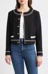 Frame The Prim Crop Jacket In Black