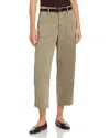 Frame The Ranger Crop Wide Leg Utility Pants In Green