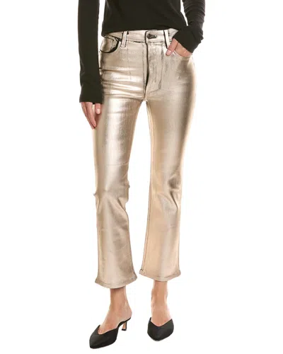 Frame The Reboot Champagne Coated Crop Jean In Neutral
