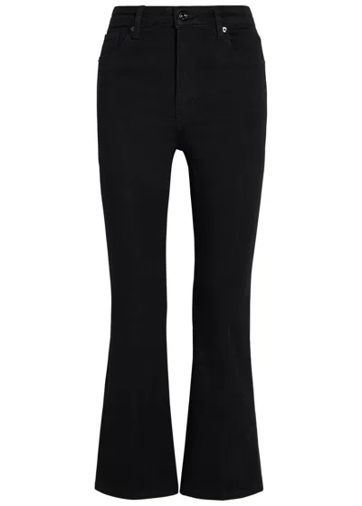 Frame The Reboot Crop Boot-leg Jeans In Black